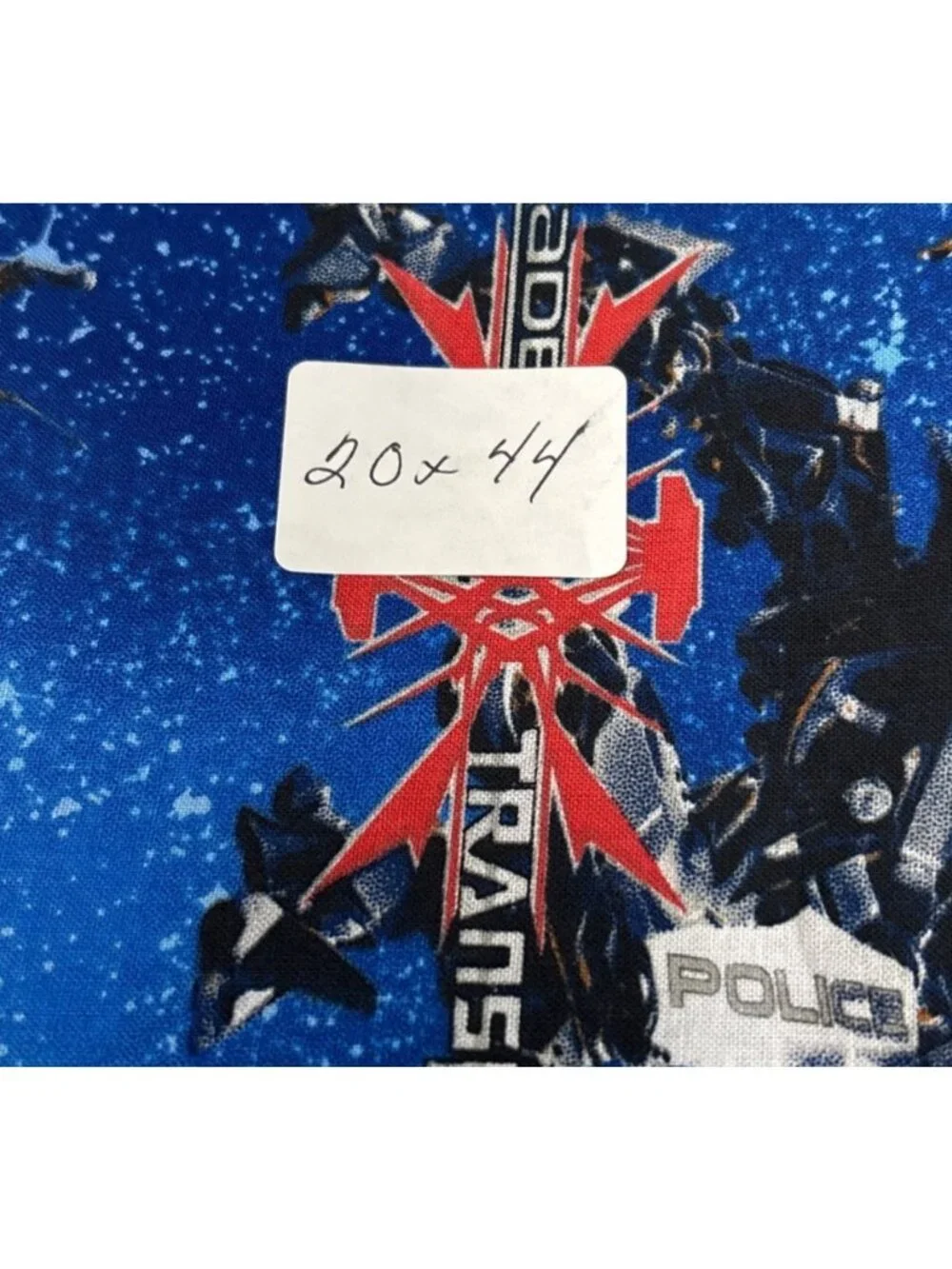 Transformers 2007 Megatron Optimus Prime Cotton Fabric 20x44